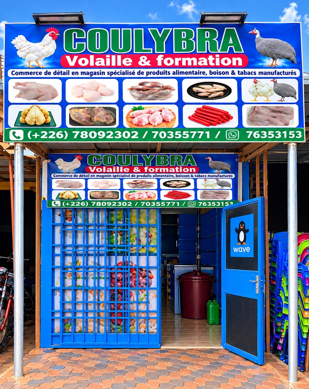 Boutique COULYBRA Volaille et Formation à Ouagadougou